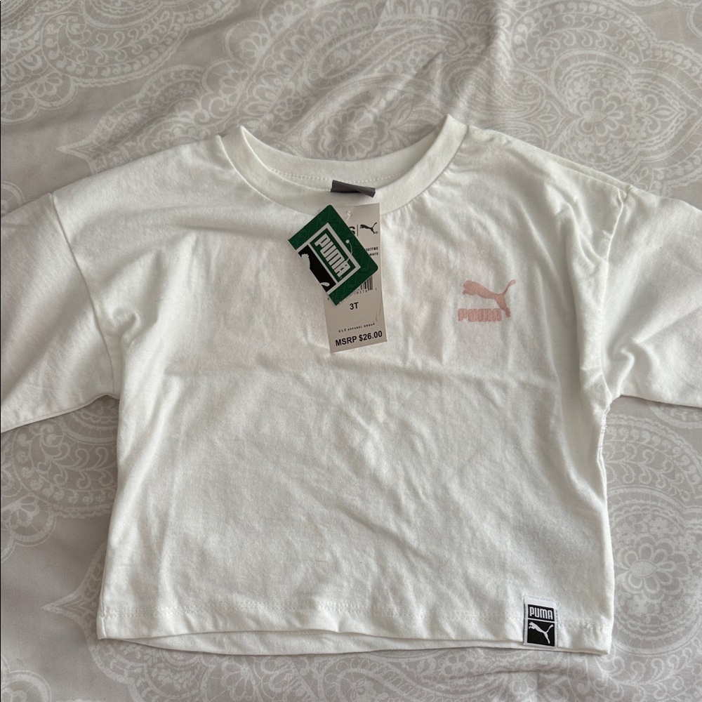 Puma Kids Classic White Tee